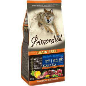 Сухой корм Primordial Grain Free Holistic Dog Adult All Breed with Lamb & Tuna беззерновой с ягненком и тунцом для собак всех пород 2кг (MSP5302) Сухой корм Primordial Grain Free Holistic Dog Adult All Breed with Lamb & Tuna беззерновой с ягненком и тунцом для собак всех пород 2кг (MSP5302)