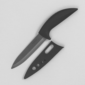 Нож керамический 13 см MoulinVilla (B130A) черный
