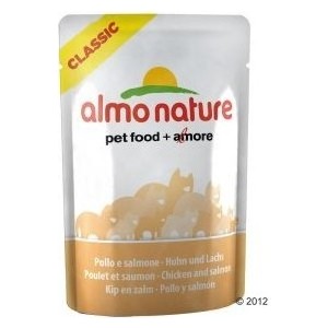 Паучи Almo Nature Classic Adult Cat with Chicken and Salmon с курицей и лососем для кошек 55г (4408) цена Паучи Almo Nature Classic Adult Cat with Chicken and Salmon с курицей и лососем для кошек 55г (4408) цены онлайн