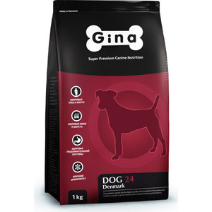 Сухой корм Gina Denmark DOG 24 с ягненком и рисом для взрослых собак с проблемами пищеварения и алле