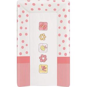 Матрац пеленальный Ceba Baby 80 см с изголовьем на кровать 125*65 см Peas Coral W-211-045-135