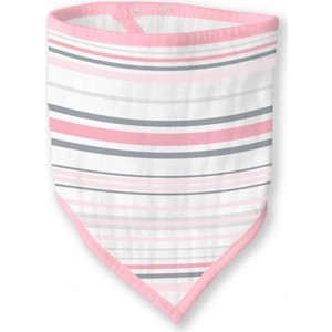 Бандана-нагрудник SwaddleDesigns муслиновая Pink Stripes (SDM-540P)