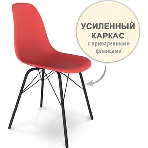 все цены на Стул Sheffilton SHT-S64 красный/черный муар онлайн