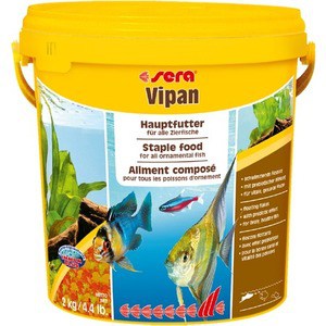 Корм SERA VIPAN Floating Flakes Staple Food for All Ornamental Fish плавающие хлопья для всех видов 