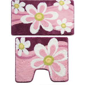 Набор ковриков для ванной Milardo Merry Camomile 50x80 и 50x50 см (360PA68M13)