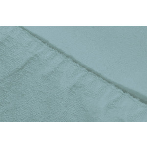 Простыня Ecotex махровая на резинке 90х200х20 см (ПРМ09 голубой)