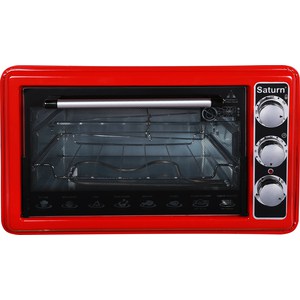 Мини-печь Saturn ST-EC1076 красный
