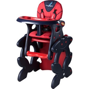 Стульчик для кормления + столик Caretero Primus Red (красный) стул трансформер для кормления октябренок яблоко