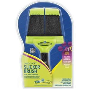 Пуходерка FURminator Slicker Brush Large Soft большая мягкая двухсторонняя зубцы 15мм пуходерка furminator slicker brush large soft большая мягкая двухсторонняя зубцы 15мм