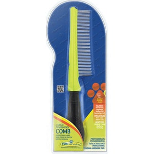 Расческа FURminator Large Finishing Comb большая с вращающимися зубцами 20мм пуходерка furminator slicker brush large soft большая мягкая двухсторонняя зубцы 15мм