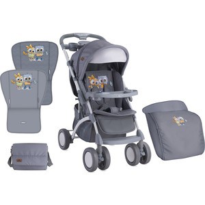 Прогулочная коляска Bertoni APOLLO+ накидка на ножки Серый / Grey Baby Owls 1729 owls
