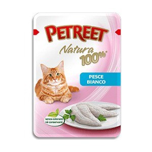 Паучи Petreet Natura White Fish белая рыба для кошек 85г