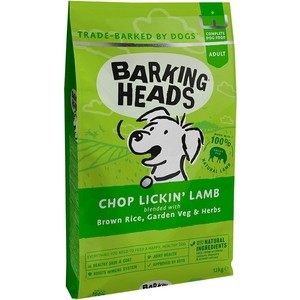 Сухой корм BARKING HEADS Adult Dog Bad Hair Day for Health & Shine with Lamb с ягненком и рисом 
