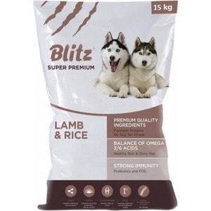 Сухой корм Blitz Petfood Superior Nutrition Adult Dog All Breeds with Lamb & Rice c ягнёнком и рисом для взрослых собак всех пород 15кг acana acana yorkshire pork dog all breeds для собак всех пород и возрастов 2 кг