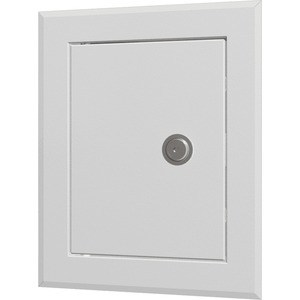 Люк-дверца EVECS ревизионная 260х410 с фланцем 200х350 с замком стальная с покрытием полимерной эмалью (ЛТ2035МЗ)