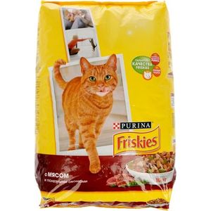 Сухой корм Friskies с мясом и полезными овощами для кошек 10кг (12053617)