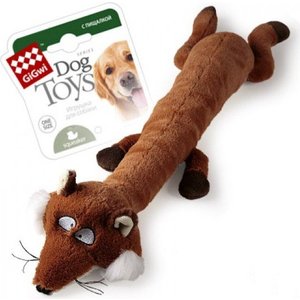 Игрушка GiGwi Dog Toys Squeaker лиса с большой пищалкой для собак (75231)