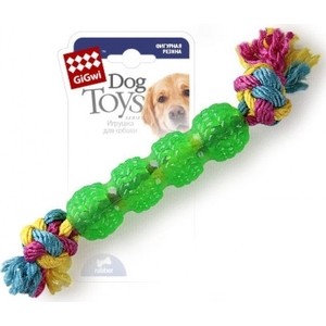 Игрушка GiGwi Dog Toys Rubber резиновая палка с веревкой для собак (75248)