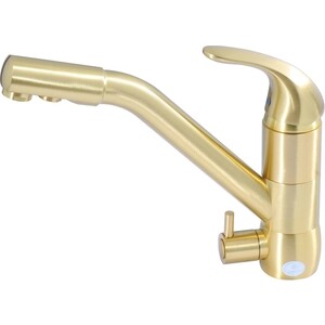 Смеситель для кухни Kaiser Safira под фильтр золотой матовый Gold/Brass (15066-3 Gold/Brass)
