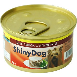 Консервы Gimborn ShinyDog цыпленок с ягненком для собак 85г (510491)