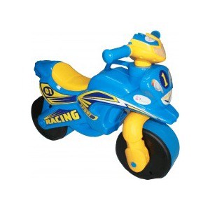 Байк без музыки DOLONI Sport голубой/желтый (0138/10) байк музыкальный doloni sport голубой желтый 0139 1