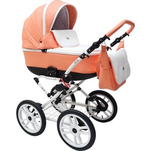 Коляска классическая Vikalex Grata 3 в 1 leather orange (Vi73490)