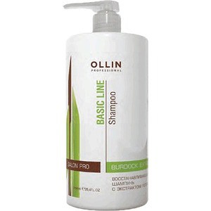 OLLIN PROFESSIONAL BASIC LINE Восстанавливающий шампунь с экстрактом репейника Reconstructing Shampo