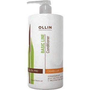OLLIN PROFESSIONAL BASIC LINE Кондиционер для частого применения с экстрактом листьев камелии Daily 