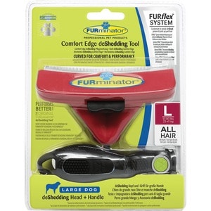 Фурминатор FURminator FURflex deShedding Tool L Comfort Edge Large Dog All Hair против линьки для собак крупных пород с любой длиной шерсти