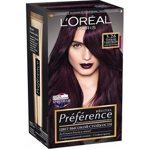 L'OREAL Preference Краска для волос тон 3.26 Терпкий глинтвейн