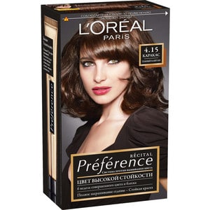 L'OREAL Preference Краска для волос тон 4.15 Каракас темно-каштановый