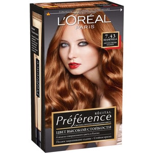 L'OREAL Preference Краска для волос тон 7.43 шангрила