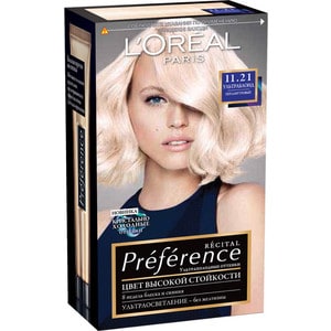 L'OREAL Preference Краска для волос тон 11.21 ультраблонд перламутровый
