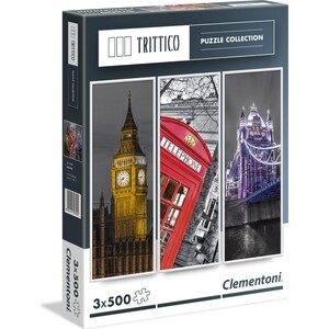 Пазл Clementoni Trittico. Легенды Лондона 3х500 (39306)