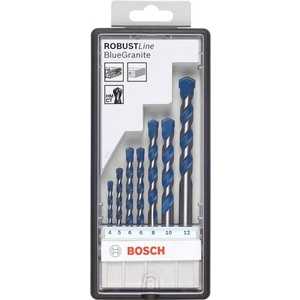 Набор сверл по бетону Bosch 4.0-12мм 7шт Robust Line Blue Granite (2.607.010.544)