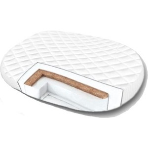 Двусторонний матрас AmaroBaby Soft Dream Ellipse, 1250х750х100 мм.