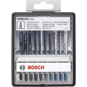 Bosch Набор из 10 пильных полотен Robust Line Top Expert по керамике, пластмассе, ламинату (2 607 010 574)