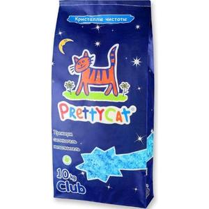 Наполнитель PrettyCat Кристаллы чистоты впитывающий премиум силикагель для кошек 10кг
