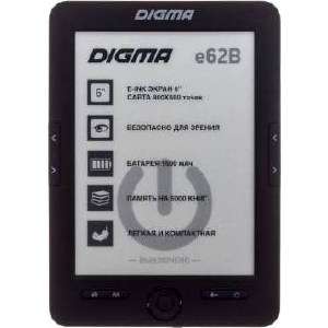Электронная книга Digma E62B 6 Black