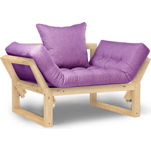 Кресло Anderson Амбер сосна-фиолетовая рогожка.