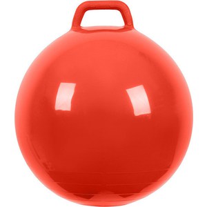 Мяч прыгун МалышОК , диаметр 500мм с ручкой красный в подарочной упаковке