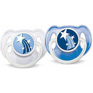 Пустышка силиконовая Philips Avent 2шт SCF 176/22