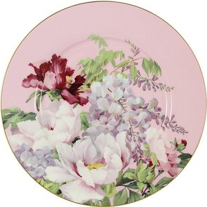 Тарелка десертная Anna Lafarg Stechcol Райский сад розовая (AL-17815F-PIN-P-ST)