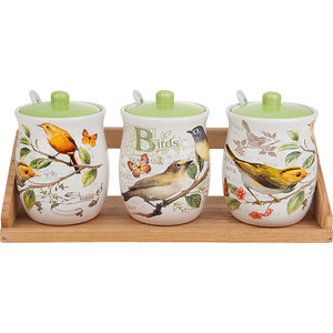 Набор банок для сыпучих продуктов 3 штуки Polystar Collection Birds (L2430757) Набор банок для сыпучих продуктов 3 штуки Polystar Collection Birds (L2430757)