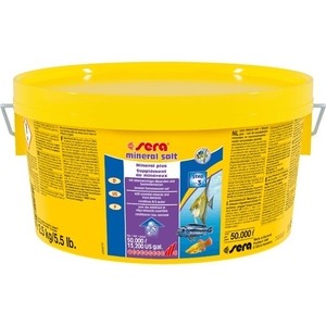 Препарат SERA MINERAL SALT Mineral Plus обогащения воды минералами для аквариума 2,5кг