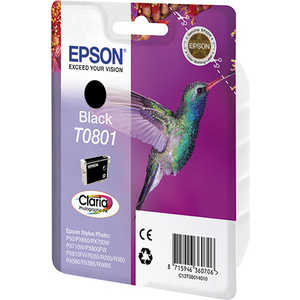 где купить Картридж Epson T0801 Black (C13T08014011) по лучшей цене