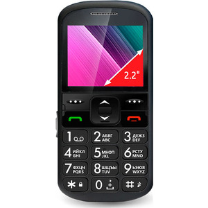 Мобильный телефон Ginzzu Телефон R12D черный