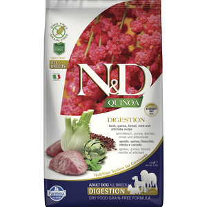 Сухой корм Farmina N&D Cat GF Quinoa Digestion Lamb Fennel &Mint беззерновой с ягненком киноа фенхелем и мятой здоровое пищеварение для кошек 2,5кг цена Сухой корм Farmina N&D Cat GF Quinoa Digestion Lamb Fennel &Mint беззерновой с ягненком киноа фенхелем и мятой здоровое пищеварение для кошек 2,5кг цены онлайн