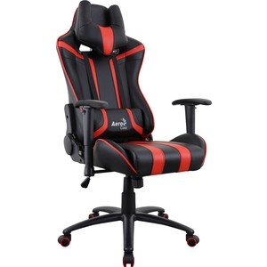 Кресло для геймера Aerocool AC120 AIR-BR черно-красное с перфорацией