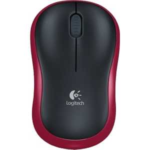 Мышь Logitech M185 Black-Red (910-002240)
